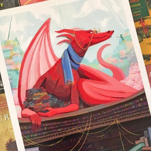 Librarian's Hoard - 11x17 Fantasy Art Print/Poster