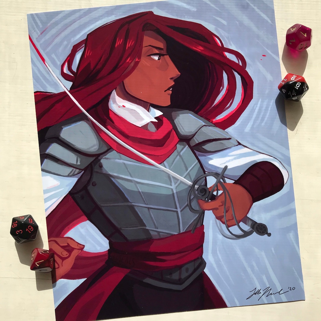 Not the Devil's Bride Ireena 8x10 D&dinspired Art Print Etsy