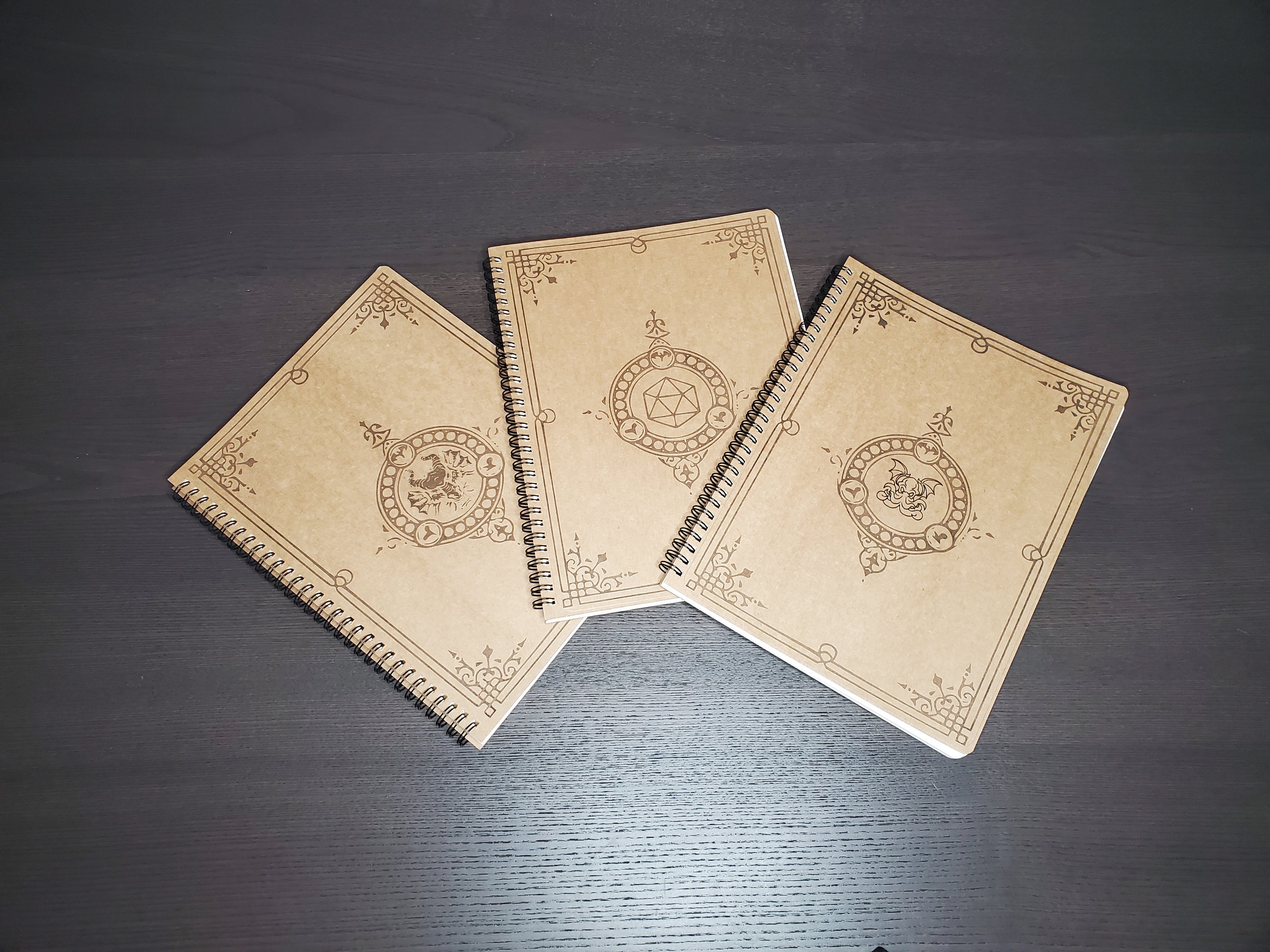 Custom laser engraved notebooks for drawing or notetaking Etsy