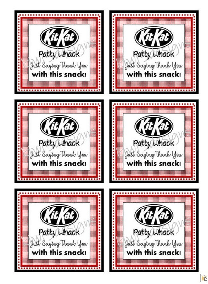 Kit Kat Patty What Just Saying Thank You With This Snack Etsy kit-kat-patty-what-just-saying-thank-you-with-this-snack-etsy
