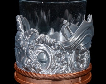 Glass Cup Holder Cover: Pirate Theme, Tropical Style - Outdoor Party