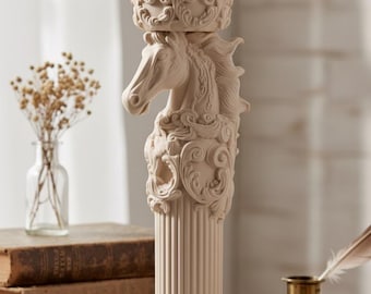 Pferd Kerzenhalter | Reiter Wohnkultur | 3D gedruckte Bauernhaus Dekor | Tierliebhaber Geschenk, Muttertagsgeschenk