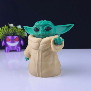 Figurine Baby Yoda : impression 3D réaliste - Décoration Star Wars image 2