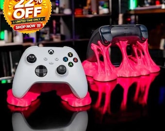 Custom Gummy Controller Holder | 3D Printed Controller Stand | Gamer Desk Decor | Gaming Room Accessory