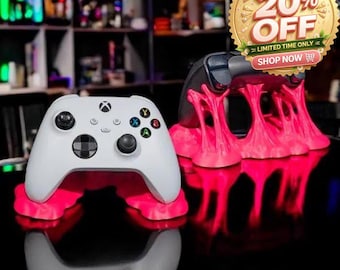 Custom Gummy Controller Holder | 3D Printed Controller Stand | Gamer Desk Decor | Gaming Room Accessory