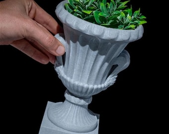 Romeinse bekerplanter: moderne 3D-geprinte succulente pot