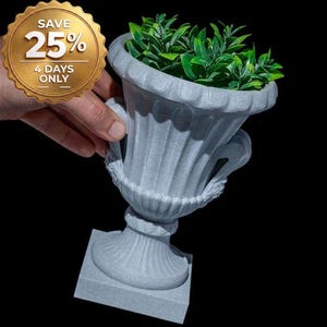 Roman Cup Planter: Moderner 3D gedruckter Sukkulenten-Topf