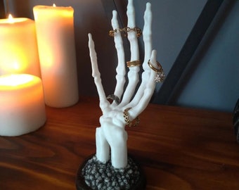 Armband Halter Mit Schwarzer Handskulptur - Stylischer Schmuckständer Für Display & Deko