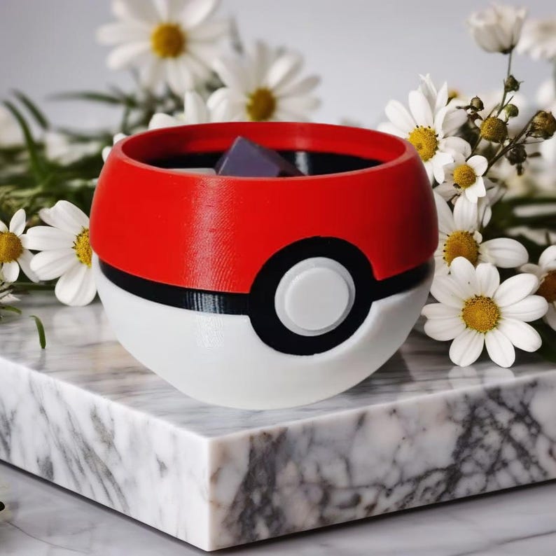 Pokemon Pokeball Planter, for Plant Lovers and Gamers