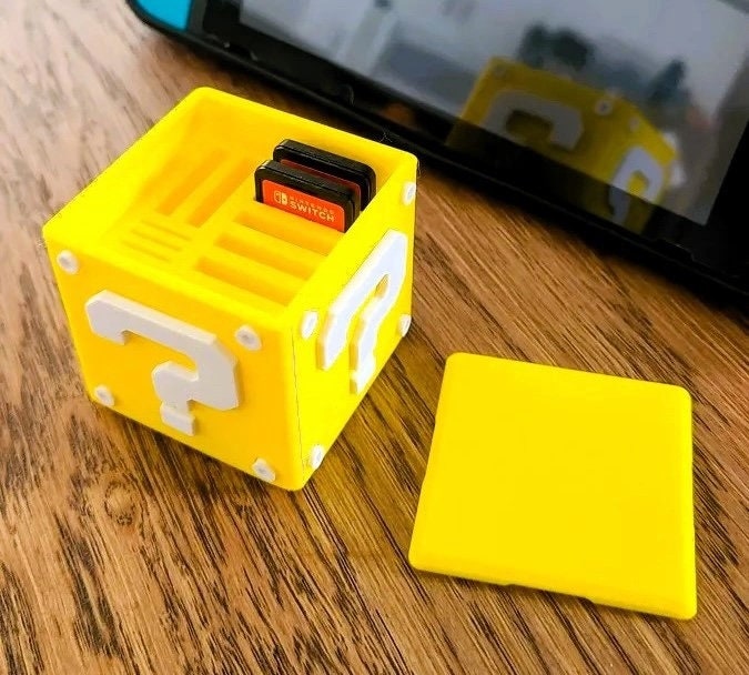 Mario block switch game cheap case