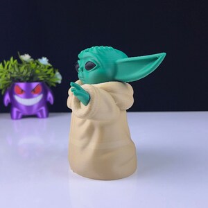 Figurine Baby Yoda : impression 3D réaliste - Décoration Star Wars image 4