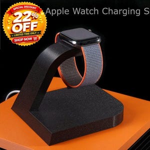 Support de charge pour Apple Watch, technologie d'impression 3D tendance et moderne. Accessoire de bureau élégant, cadeau de Noël