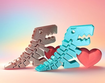 Flexi Rex Dinosaur Toy – 3D Printed Articulated T-Rex Fidget Toy