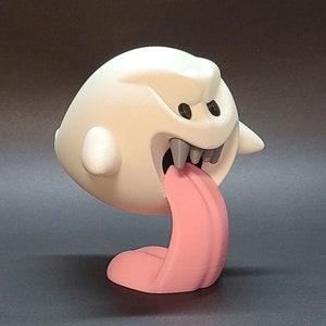 Super Mario Boo Ghost Figure, Nintendo Mario Bros. Collectible, Gamer Gift for Kids and Adults, Cute Boo Ghost Toy