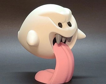 Figura de fantasma Boo de Super Mario, artículo coleccionable de Nintendo Mario Bros., regalo para jugadores (niños y adultos), figura de videojuego impresa en 3D.