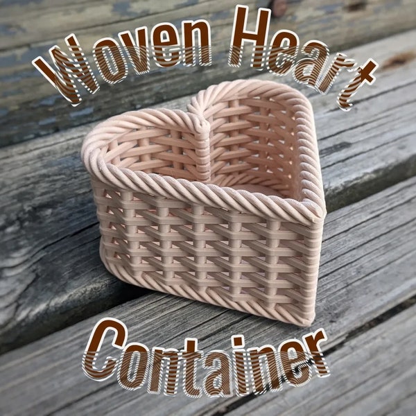 Woven Heart Basket - Etsy