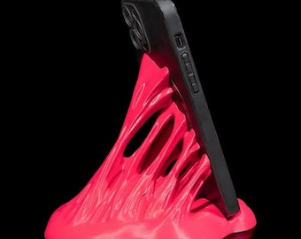 Sticky Situation Phone Stand – Unique Melting Design, 3D Printed