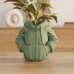 パーカー花瓶 – ユニークなパーカー型花瓶 – 居心地の良いモダンな室内装飾 – スタイリッシュなストリートウェアプランター – 植物愛好家への素敵なギフト