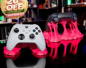 Custom Gummy Controller Holder | 3D Printed Controller Stand | Gamer Desk Decor | Gaming Room Accessory