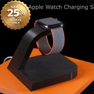 Apple Watch Charging Stand, Trendy & Modern 3D Printed Technology. Stylish Office Accessory, Christmas Gift