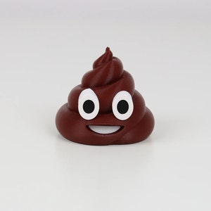 Charming Poo Emoji Home Decor - Unique 3D Printed Statue, Perfect for Gifting or Collecting