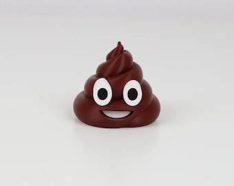 Charming Poo Emoji Home Decor - Unique 3D Printed Statue, Perfect for Gifting or Collecting