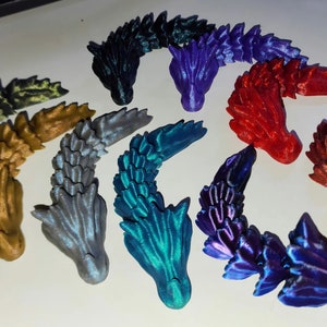 Mythical Articulated Dragon Bone Keychain - Handcrafted Fantasy ...