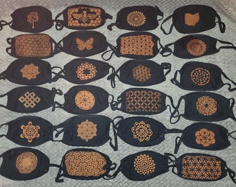 Bleach Print Face Mask