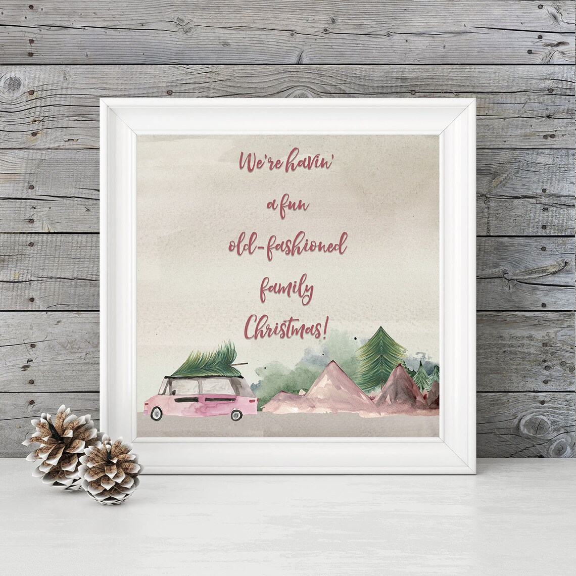 Christmas Vacation Quote Printable Christmas Card DIY Holiday | Etsy