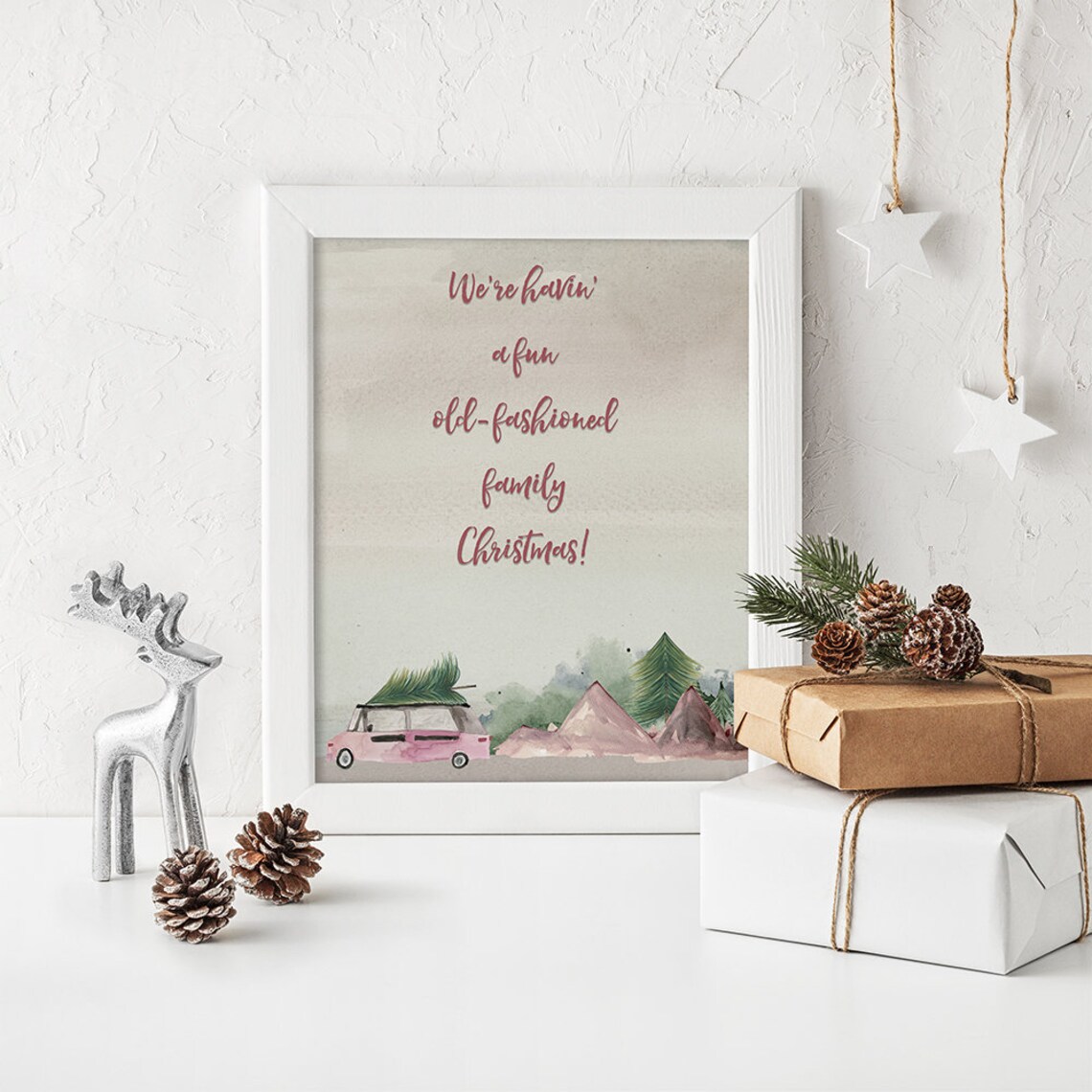 Christmas Vacation Quote Printable Christmas Card DIY Holiday | Etsy