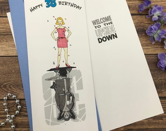 Custom Stranger Things Birthday Card