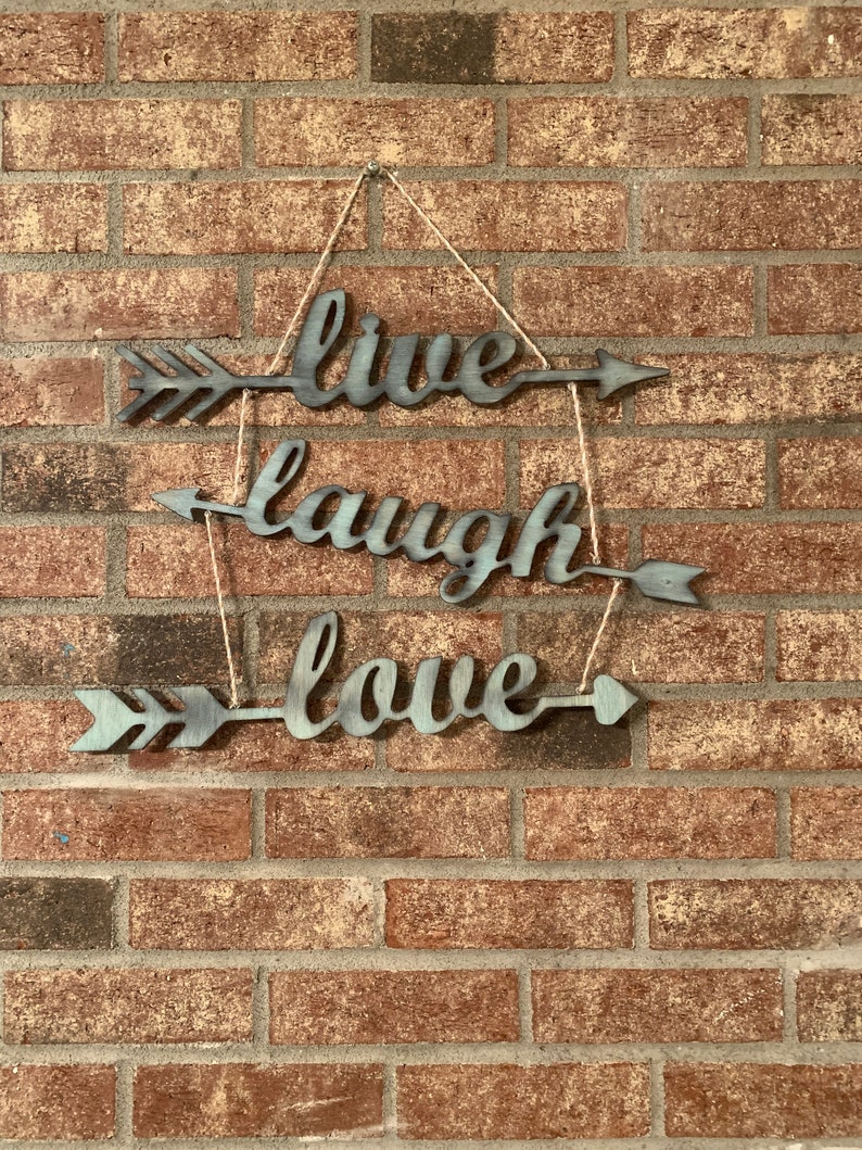 Live laugh love wall hanging Etsy