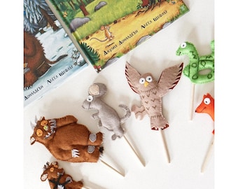 The Gruffalo felt puppets - Julia Donaldson and Axel Sheffler's characters come to life, the Gruffly child