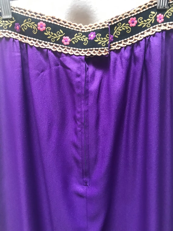 Vintage 1960's long purple skirt - image 6