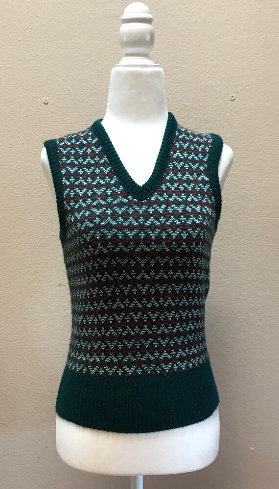 Vintage 1970's sweater vest