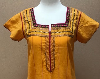 Vintage 1970's Indian beaded dress