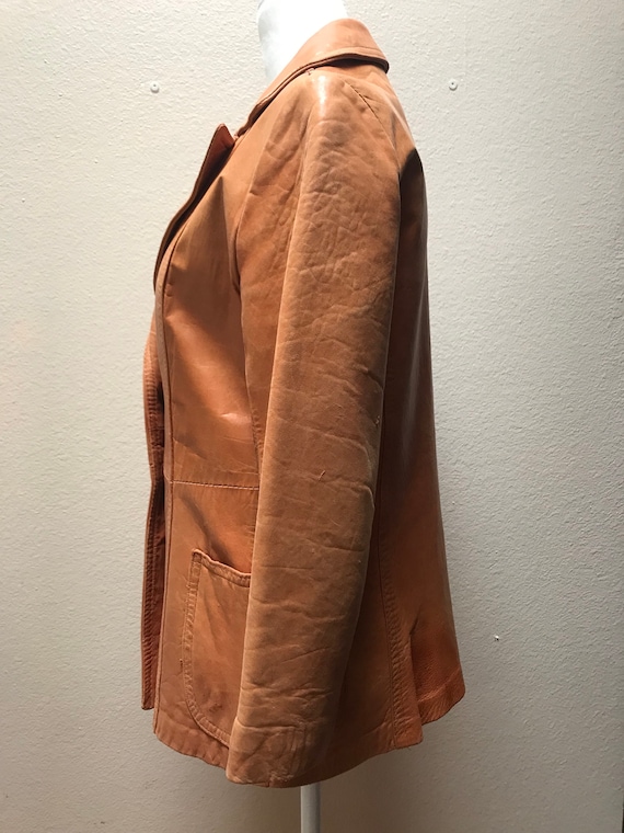 Vintage 1970's leather jacket - image 3