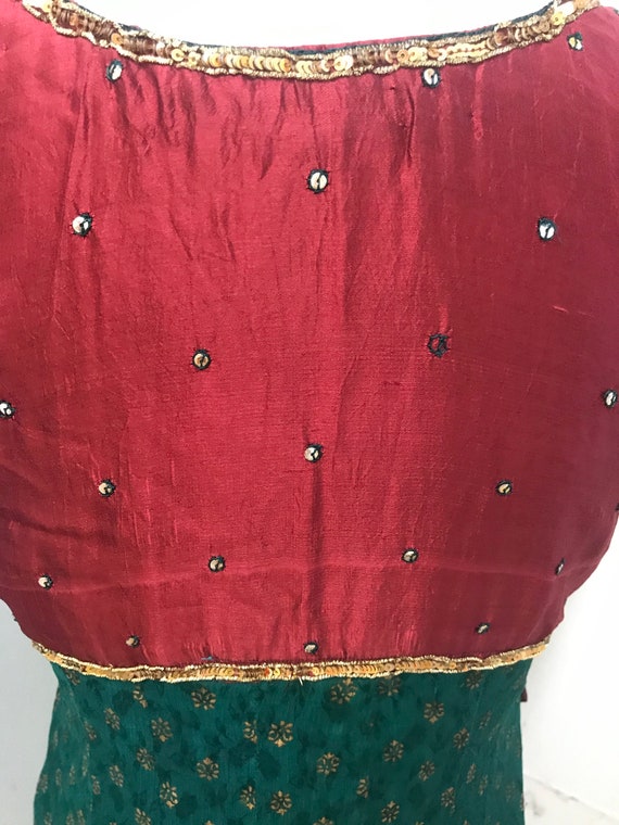 Vintage 1960's Indian beaded dress - image 9