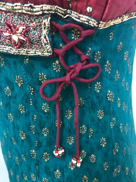 Vintage 1960's Indian beaded dress - image 7