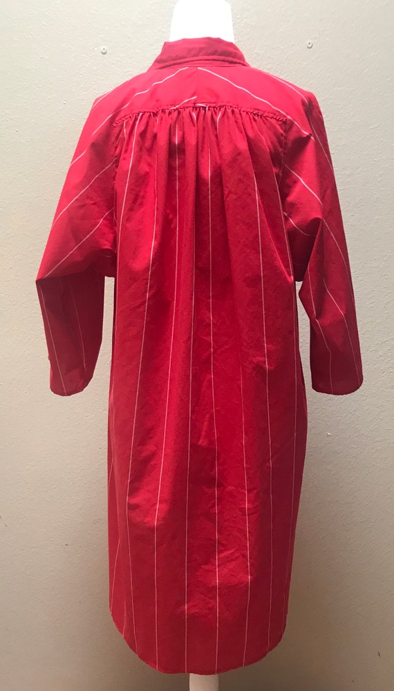 Vintage 1980's red shirt dress - image 4