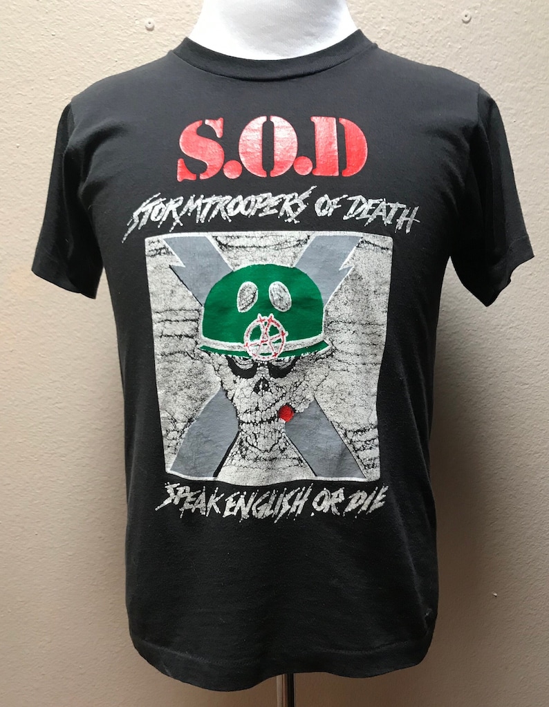 Vintage 1990's S.O.D. Shirt image 1