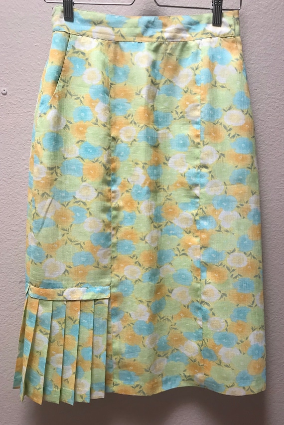 Vintage 1970's floral skirt