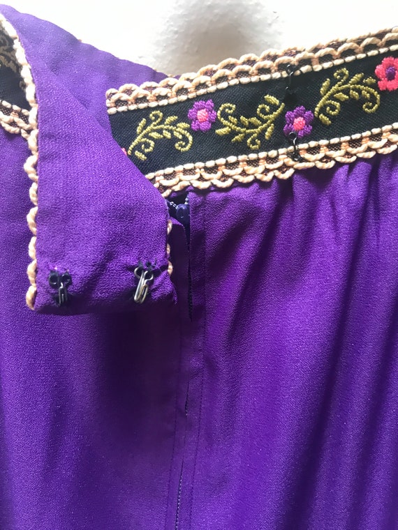 Vintage 1960's long purple skirt - image 7