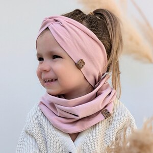 Set Stirnband Twist und Loop | Baumwolljersey | Frühling | Herbst