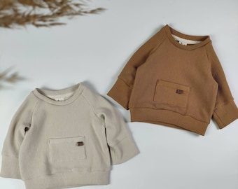 Babysweater |  Sweater | Rippenoptik | Kinderpullover