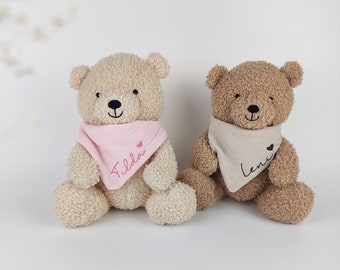 Teddybär personalisierbar | Babygeschenk zur Geburt