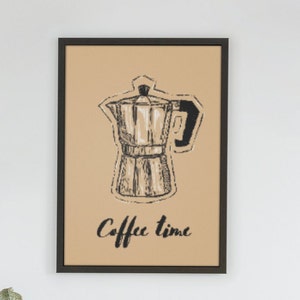 Coffee Lover, home decor, modern decor, coffee themed, digital download, kitchen decor, coffee time, gift for coffee lovers, wall art