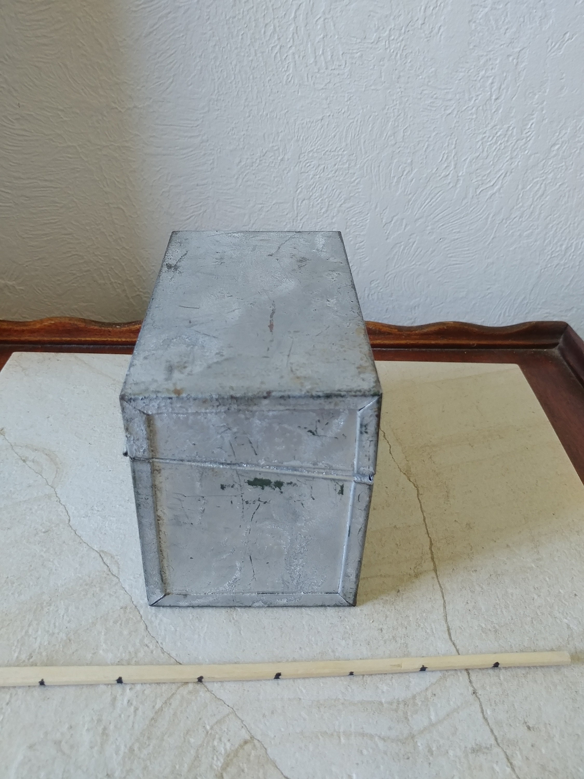 Vintage Rustic Weathered Metal Card Box 3 X 5 Vintage Recipe Etsy