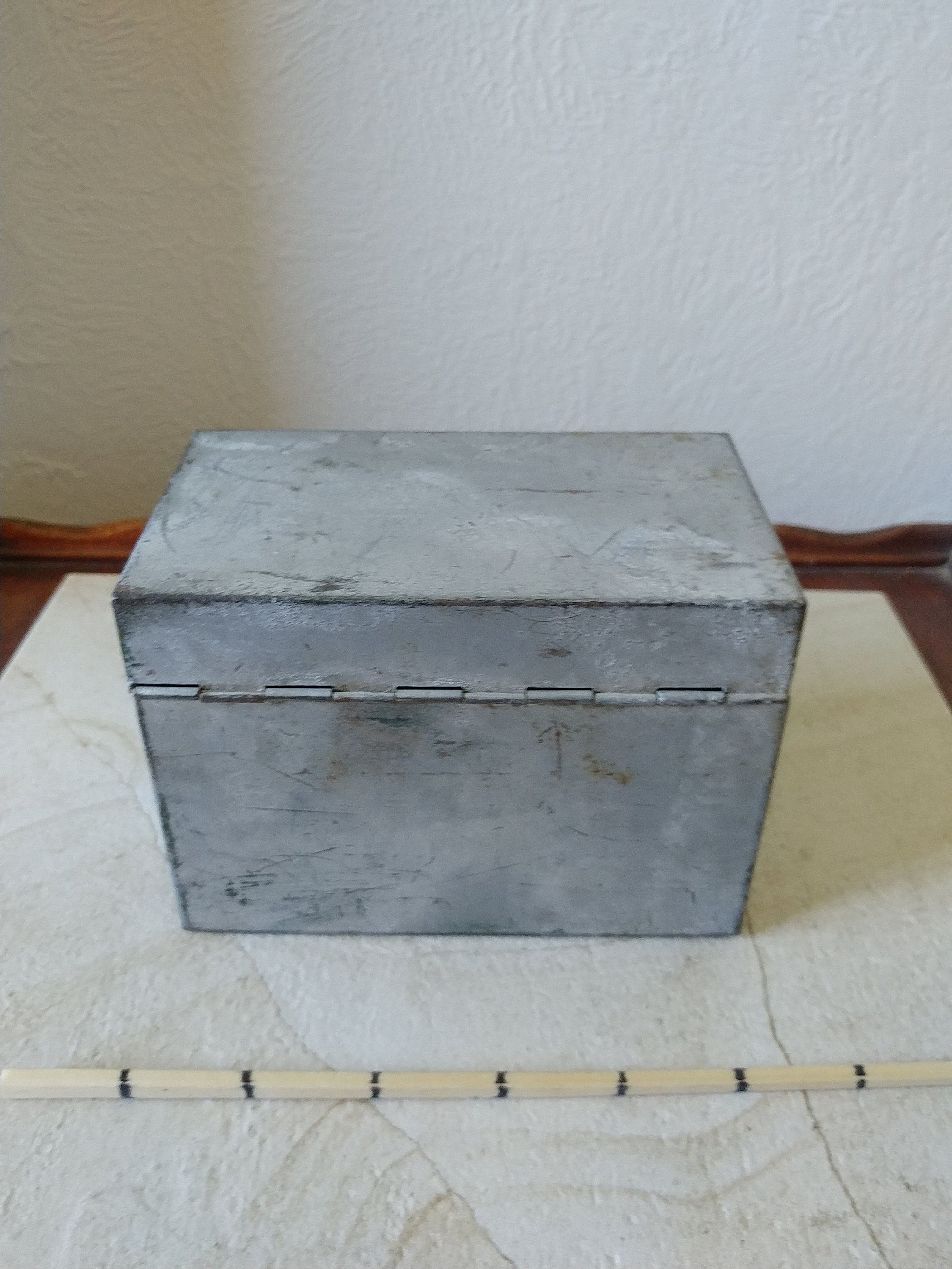 Vintage Rustic Weathered Metal Card Box 3 X 5 Vintage Recipe Etsy