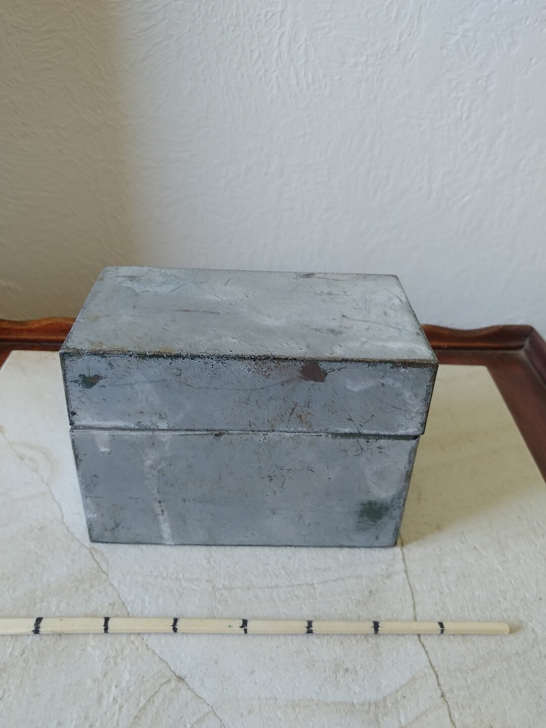 Vintage Rustic Weathered Metal Card Box 3 X 5 Vintage Recipe Etsy